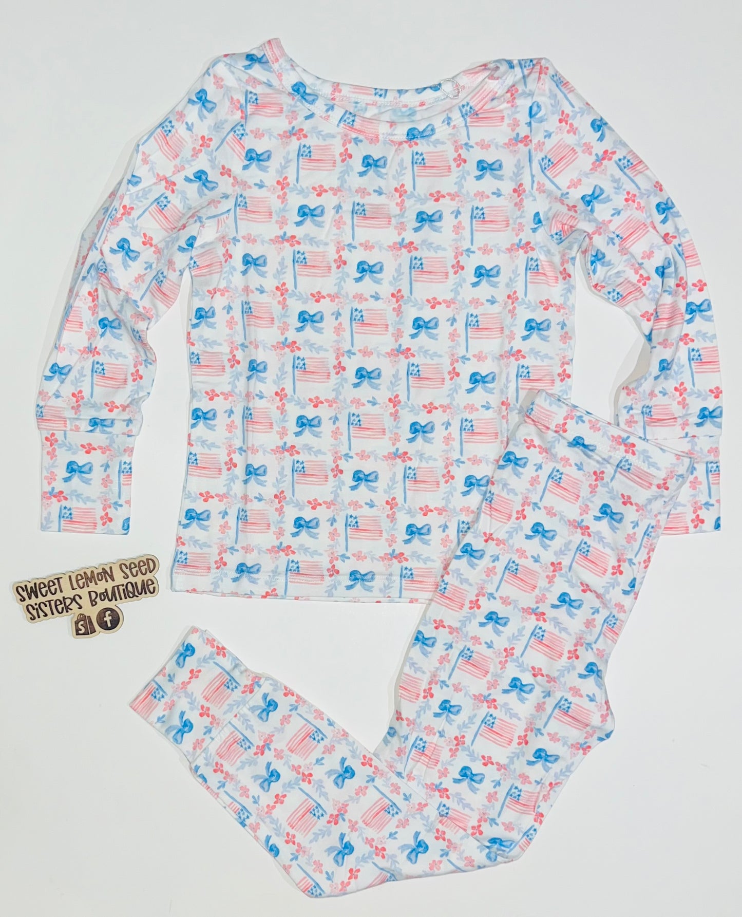 Bow pjs - 2t