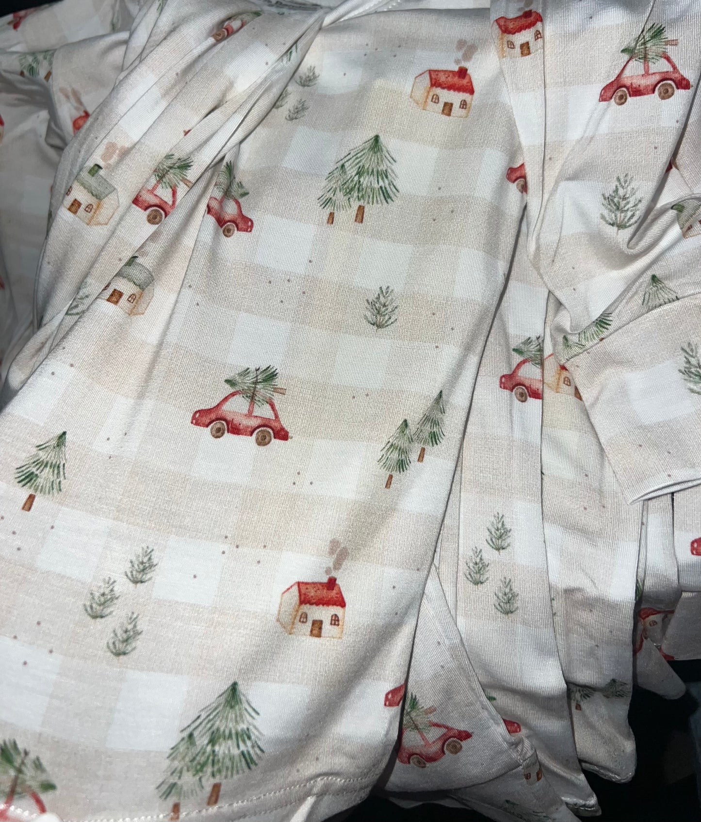 Snug fit Checkered winter pjs