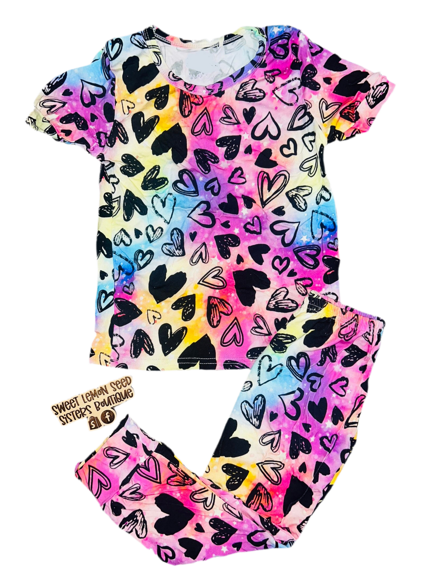 Heart pjs (gown or 2pc)