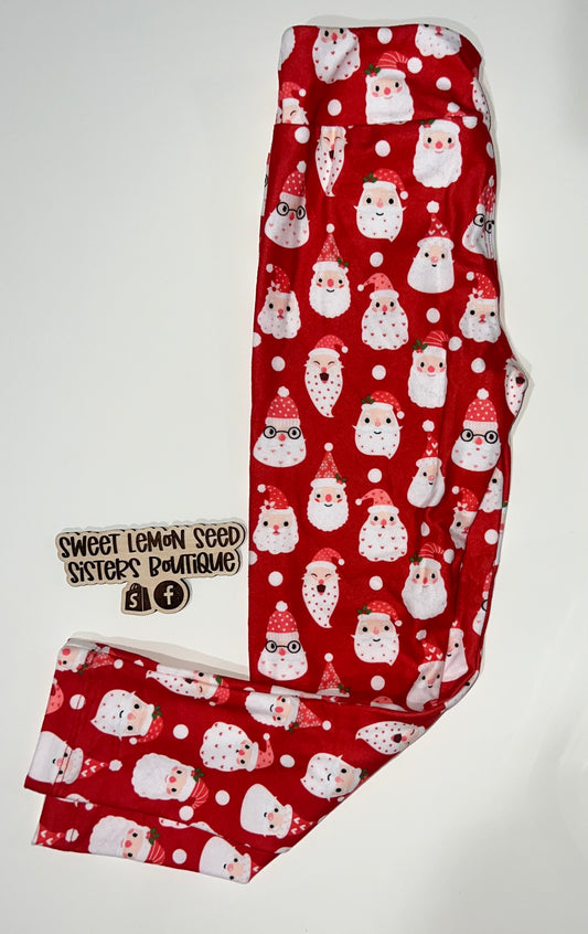 Santa leggings - 4t