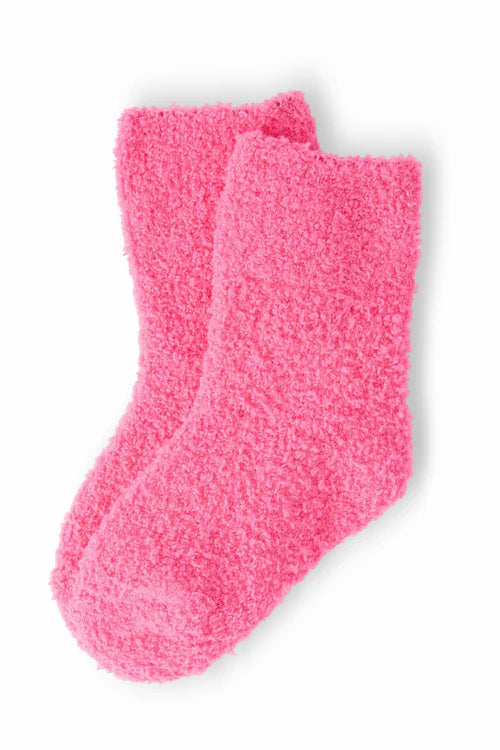 Hot pink fuzzy socks