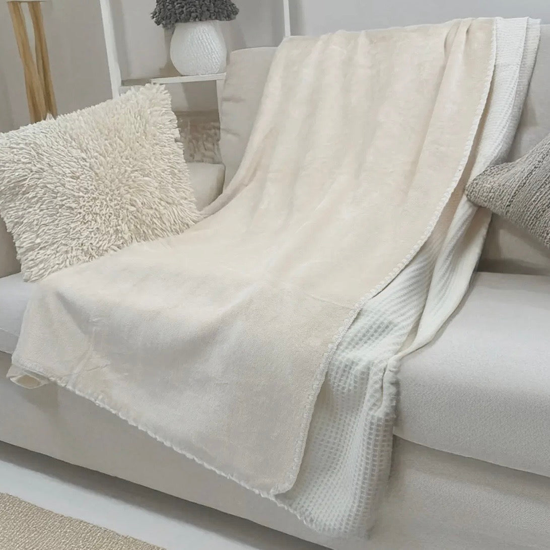 Double sided luxury soft blanket