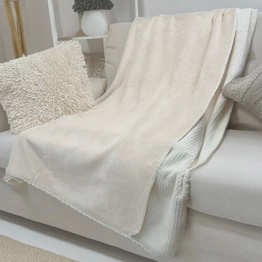 Double sided luxury soft blanket
