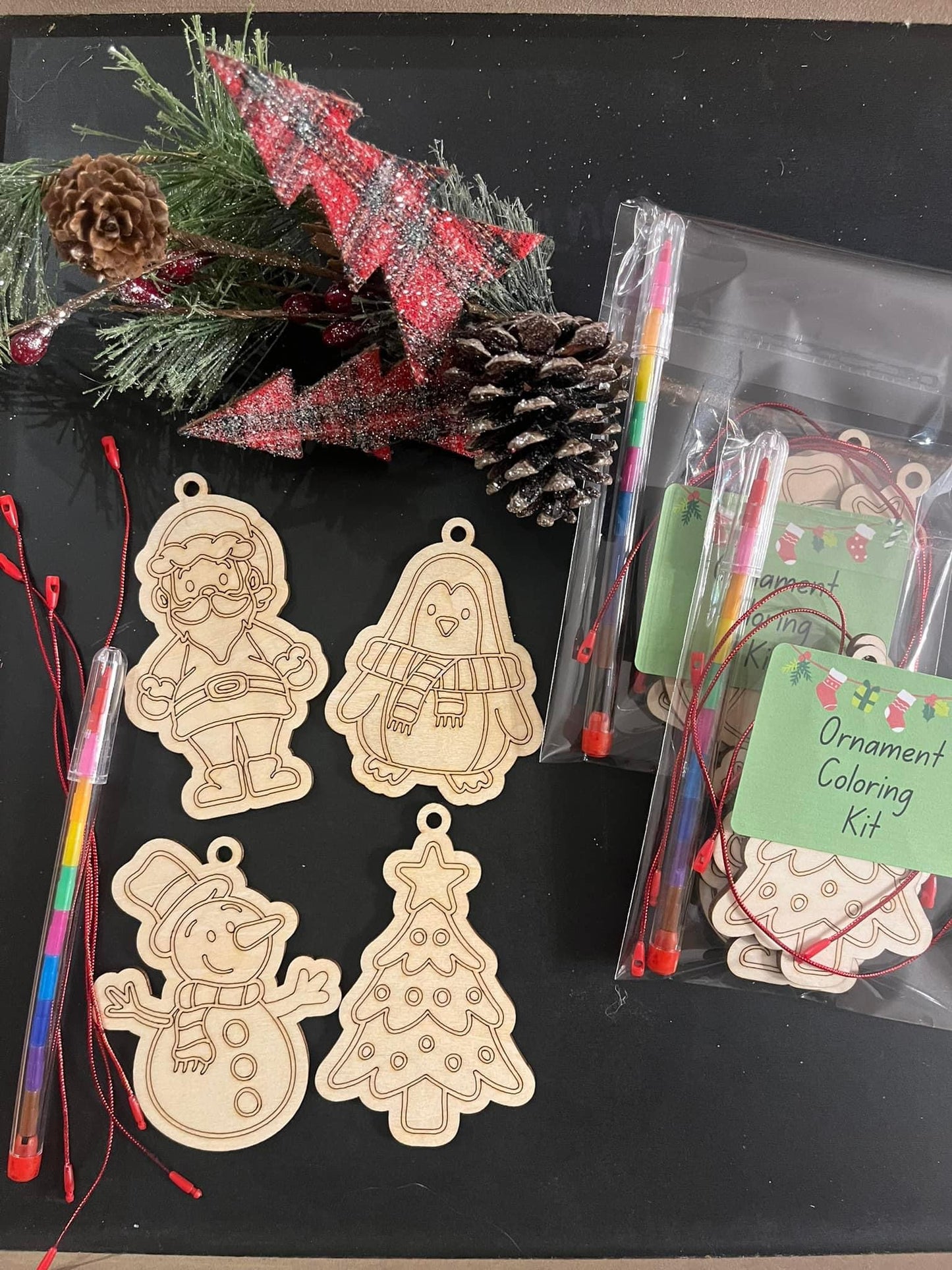 Ornament coloring kit