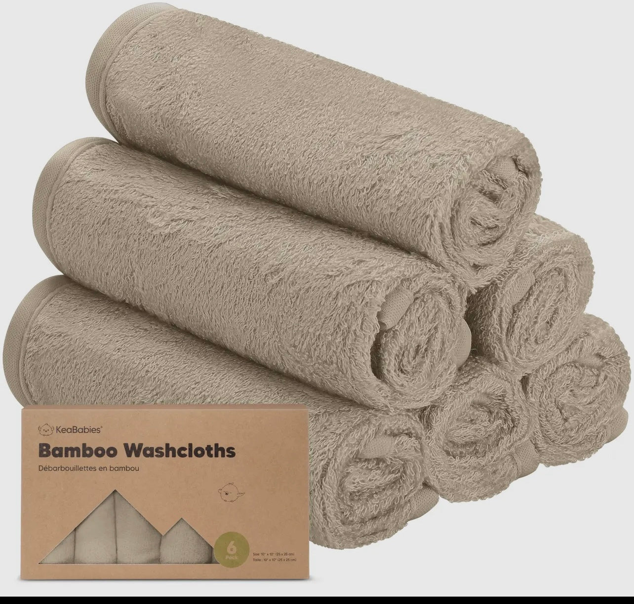 Bamboo wash cloths (different color options)