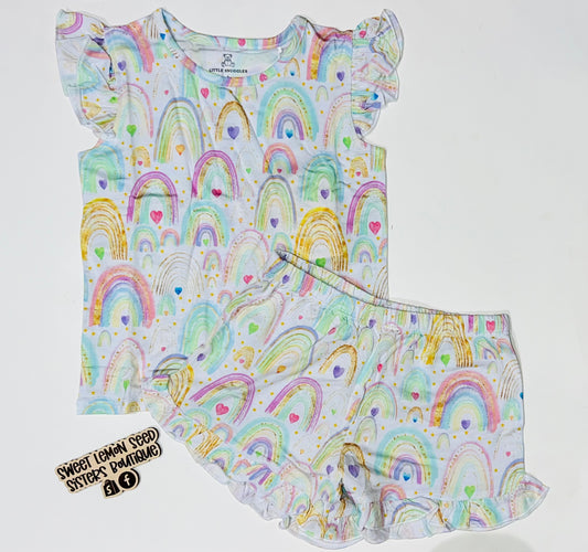 Bamboo rainbow pjs