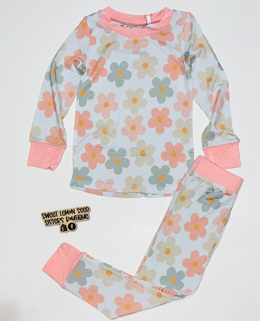 Snug fit floral pjs