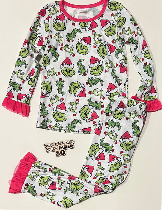 Pink grinch pjs