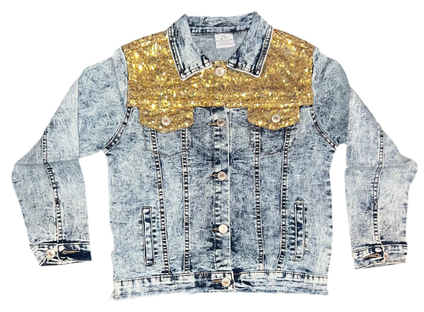 Sequin jean jacket