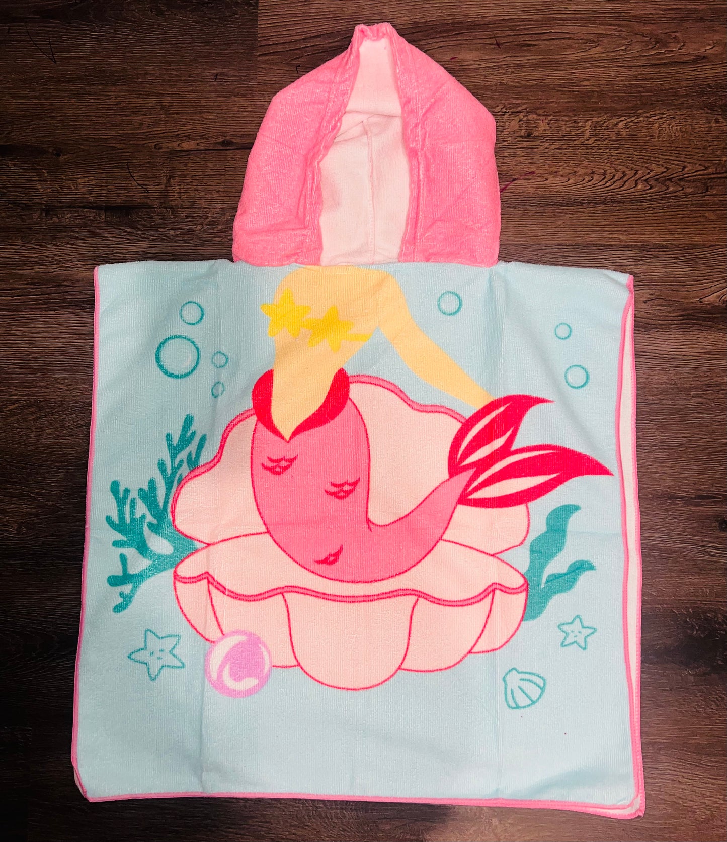 Mermaid hooded towel