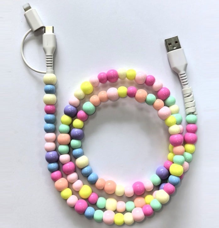 3ft Beaded phone chargers