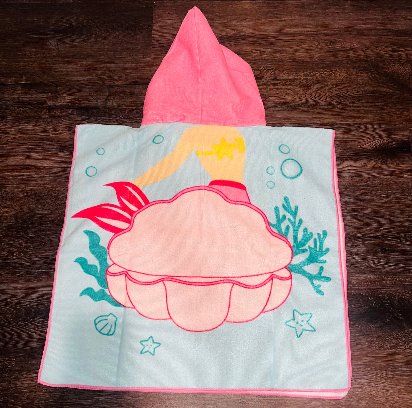 Mermaid hooded towel