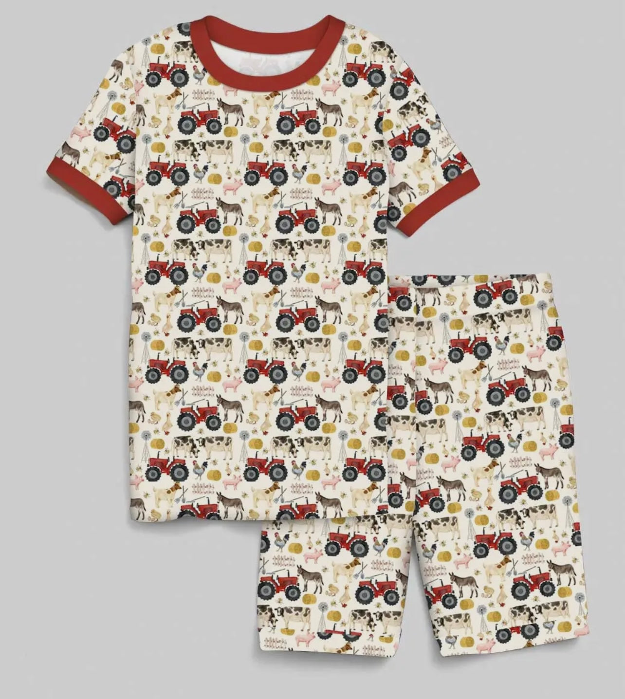 Farm pjs (zippy or 2pc set)