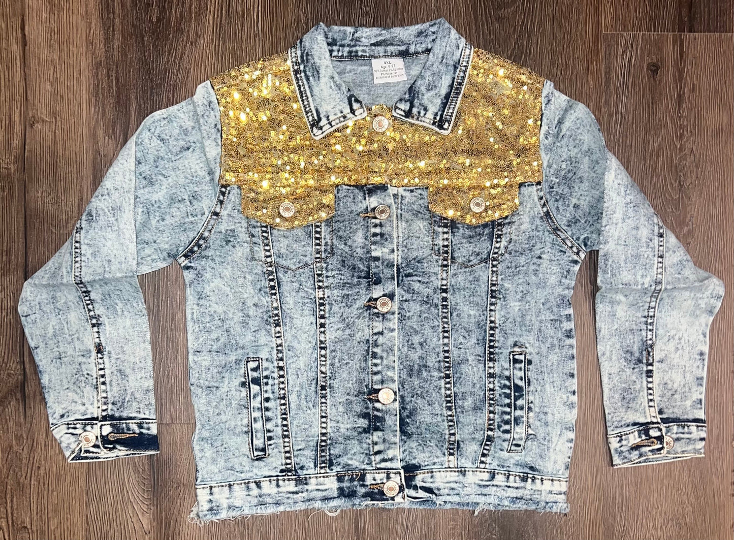 Sequin jean jacket