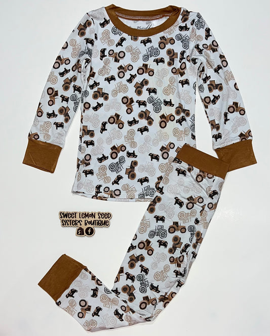 Snug fit tractor pjs