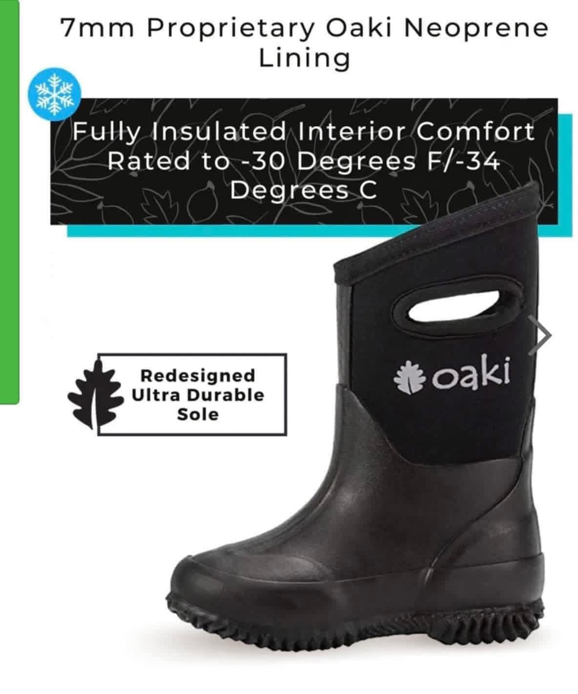 Oaki Neoprene Boots size 13