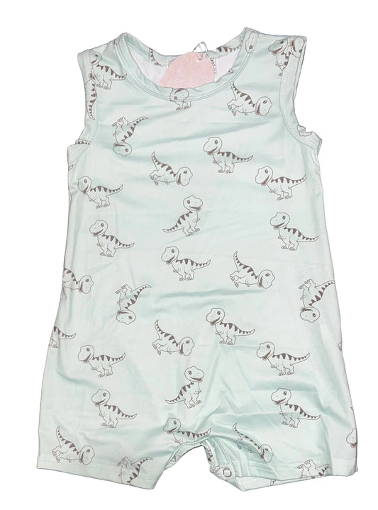 Dino romper (light green)