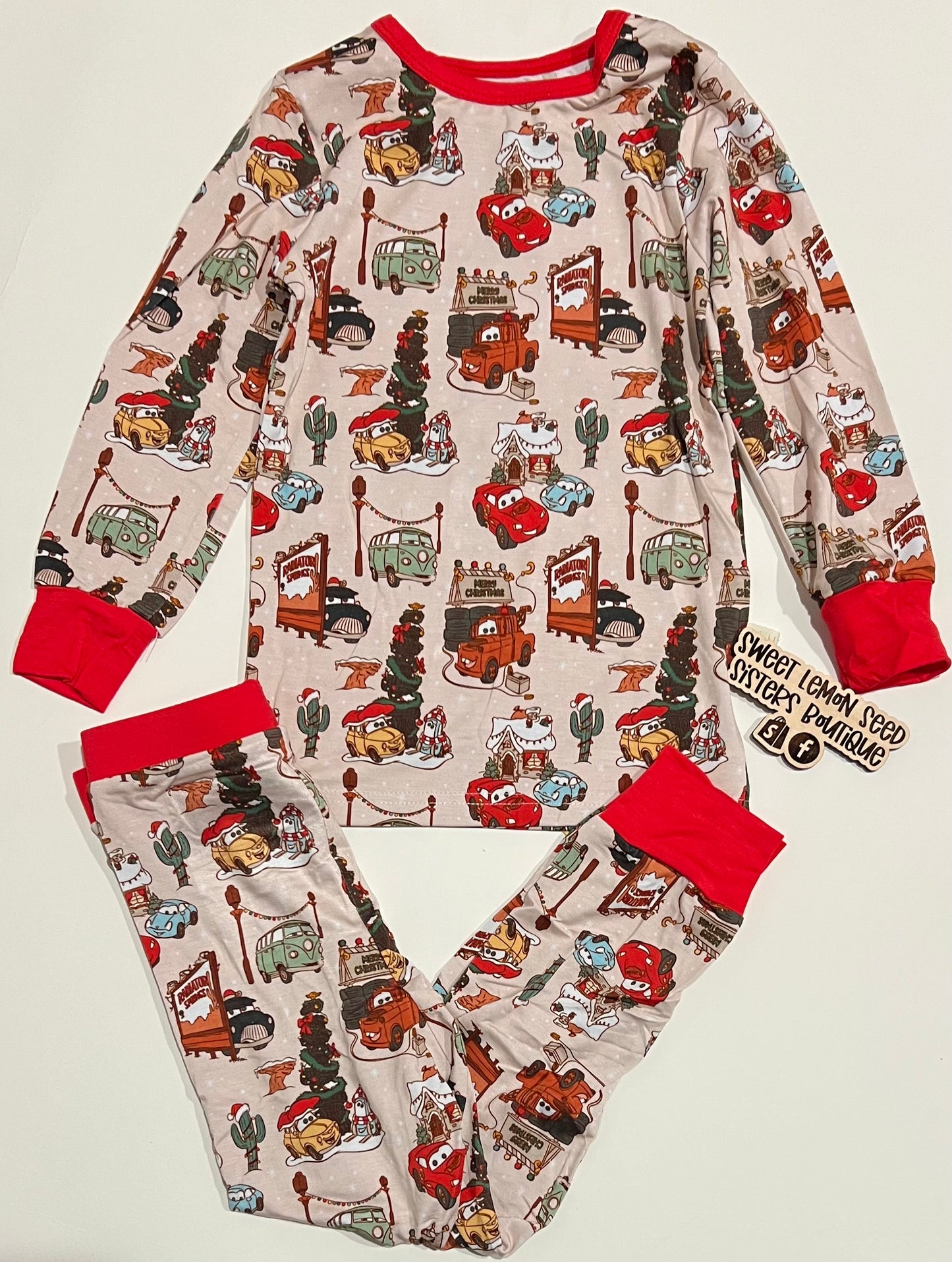 Cars bamboo pjs