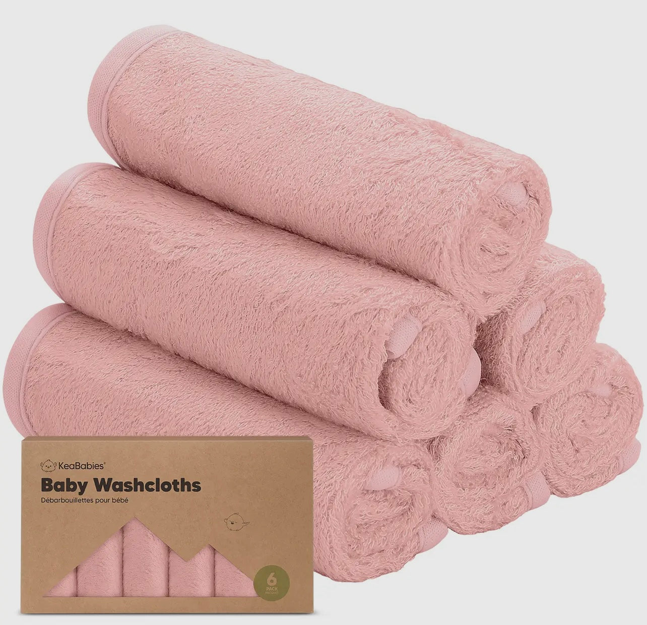 Bamboo wash cloths (different color options)