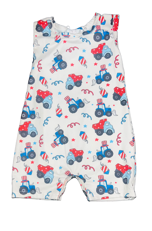 RWB romper - 18/24