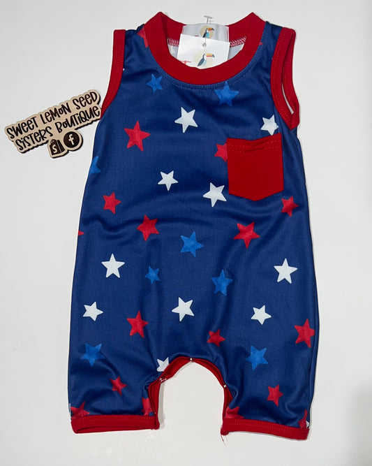 Star romper - 0-3