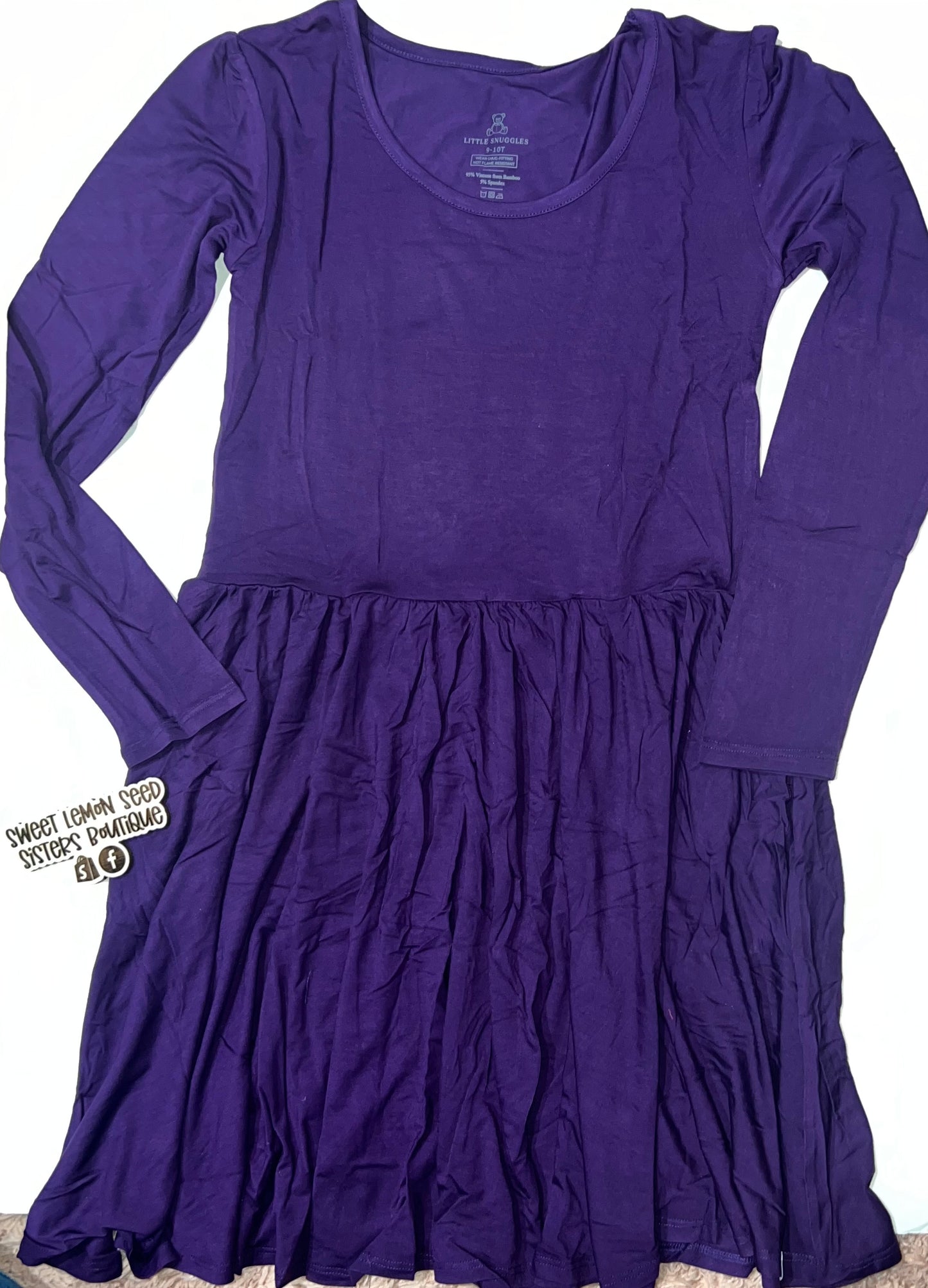 Plum bamboo dress