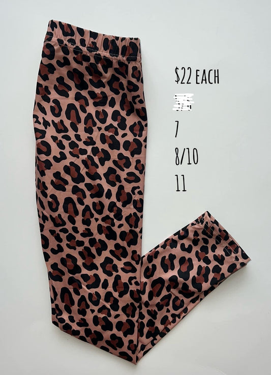 Leopard leggings - size 11